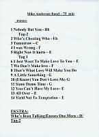 Setliste Mike Andersen Band