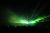 Lasershow und Feuerwerk