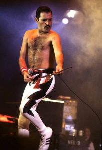 Freddie Mercury in Aktion