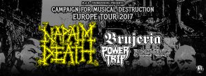 Napalm Death Tour 2017 Banner