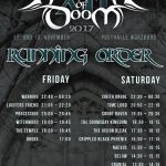 Hammer of Doom 2017 Running Order