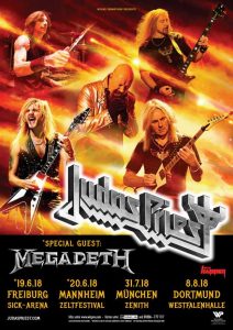 Judas Priest Tour 2018, Special Guest Megadeth