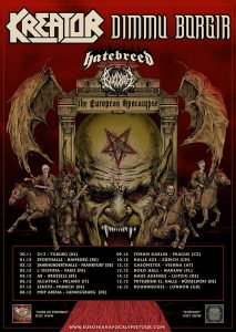 European Apocalypse Tour 2018: Co-Headliner Kreator und Dimmu Borgir 