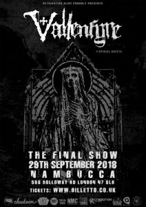 Vallenfyre Abschiedsshow