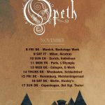 Opeth Tour November 2019