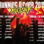 NOAF 2019 Running Order