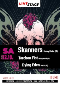Metal-Highlight am 12.10.2019 in der LiveStage Innsbruck 