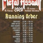 Metal Assault X 2020 Running Order