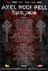 Axel Rudi Pell Tour 2020