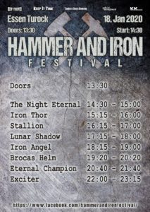 Hammer And Iron 2020 Running Order