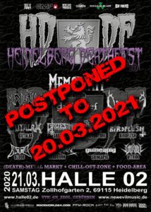 Heidelberg Deathfest V verschoben auf 2021