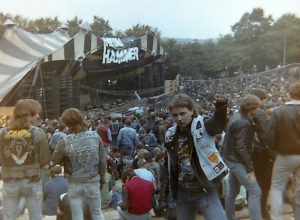 Wilhelm 1985 beim ersten Metal Hammer-Festival auf der Loreley