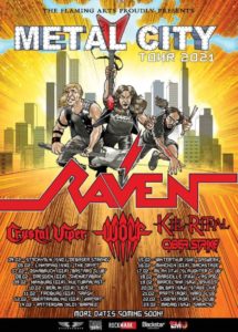 Metal City Tour 2021: Raven, Crystal Viper, Wolf u.a.