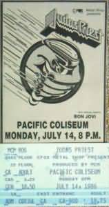 Judas Priest / Bon Jovi – Rückblick, 14.07.1986, Coliseum, Vancouver, Kanada