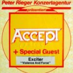 Accept / Exciter – Rückblick, 10.03.1985, Philipshalle, Düsseldorf