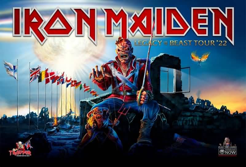 iron maiden tour uk 2022