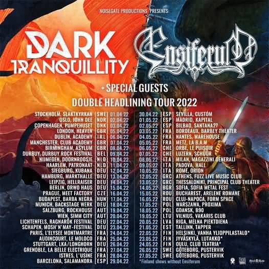 dark tranquillity tour 2022