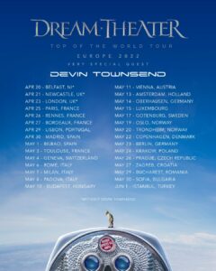 dream theater tour 2022 europe