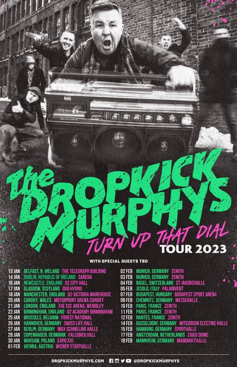 dropkick murphys turn up that dial tour