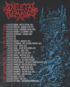 Skeletal Remains - Entombment Of Chaos European Tour 2022