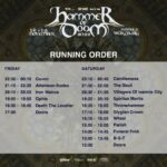 Hammer Of Doom XV 2022 Running Order