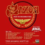 Saxon – "Seize The Day World Tour" 2023, Support Rage Saxon – "Seize The Day World Tour" 2023, Support Rage