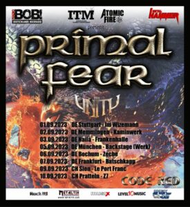 Primal Fear - Code Red Tour 2023