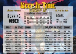 Keep It True Rising IV 2024 Running Order