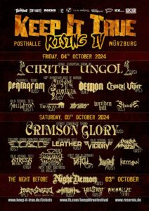 Keep It True Rising IV 2024 mit Tagesaufteilung