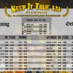 Keep It True XXV 2025 Running Order