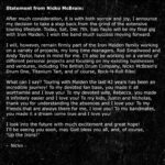 Nicko McBrains Abschied vom Tourleben