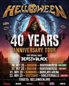 Helloween 40 Years Tour Deutschlandtermine 2025