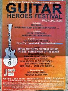 Guitar Heroes Festival / Festivalbericht, 25.04- - 27.04.2025, Gerds Juke Joint in Joldelund