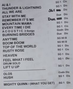 Setliste Gotthard am 29.05.2025