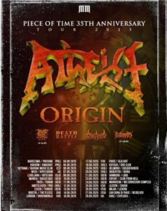 Atheist - Piece Of Time 35 th Anniversary 2025 Tour
