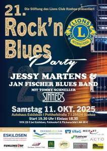 Jessy Martens & die Jan Fischer Bluesband beim Rock’n’Blues in Itzehoe / Party für einen guten Zweck