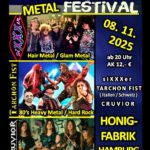 "3Xperience Festival Metal" am 8. November 2025 in der Honigfabrik Hamburg-Wilhelmsburg "3Xperience Festival Metal" am 8. November 2025 in der Honigfabrik Hamburg-Wilhelmsburg