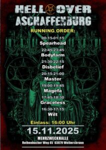 Hell Over Aschaffenburg 2025 Running Order