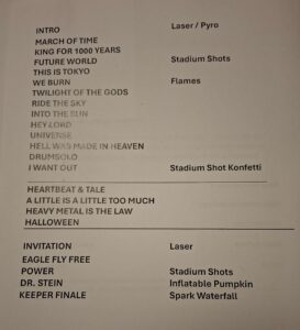 Setlist