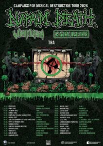 Napalm Death - Campaign For Musical Destruction Tour 2026