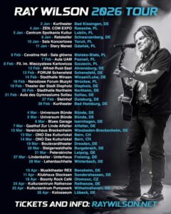 Ray Wilson - Tourtermine 2026