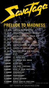 Savatage - Prelude To Madness 2026 Summer Tour