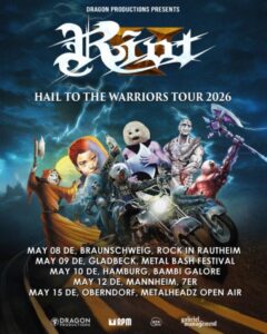 Riot - Hail To The Warriors Tour 2026