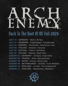 Arch Enemy - Back To The Root Of All Evil Tour 2026
