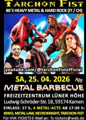 Metal Barbecue Festival XIII in Kamen am 25.04.2026 mit Tarchon Fist, Necroknight, Metal Law und Biwo