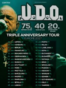 U.D.O. - Triple Anniversary Tour 2027