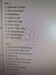 Setlist