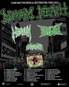 Napalm Death - Campaign For Musical Destruction II Tour 2026 