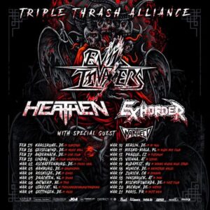 Triple Thrash Alliance-Tour 2027: Evil Invaders, Heathen, Exhorder